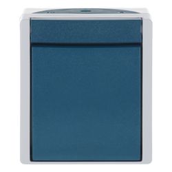 Busch Jäger APWG ocean Wippschalter 2-polig grau/blaugrün 2601/2W-53 IP 44 Nennstro... BJ-2CKA001085A1605 4011395992517 (Abb. 1)