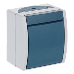 Busch Jäger APWG ocean Wippschalter 2-polig grau/blaugrün 2601/2W-53 IP 44 Nennstro... BJ-2CKA001085A1605 4011395992517 (Abb. 1)