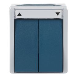 Busch Jäger APWG ocean Jalousie 2601/4W-53 1polig Schalter grau/blaugrün... BJ-2CKA001085A1612 4011395992647 (Abb. 1)