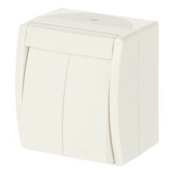 Busch Jäger APWG ocean Serienschalter 2601/5W-54 alpinweiß... BJ-2CKA001085A1621 4011395079447 (Abb. 1)