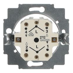 Busch Jäger UP Jalousie-Schalter 2712U Drehgriff 2polig... BJ-2CKA001101A0534 4011395040805 (Abb. 1)