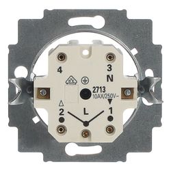 Busch Jäger UP Jalousie-Schalter 2713U Drehgriff 1polig +N +E... BJ-2CKA001101A0542 4011395040904 (Abb. 1)
