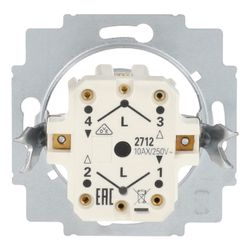 Busch Jäger UP Jalousie-Tast-Schalter 2712USL-101 2polig für Profil-Halbzylinder... BJ-2CKA001101A0872 4011395860908 (Abb. 1)