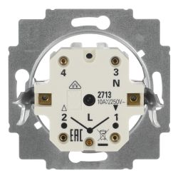 Busch Jäger UP Jalousie-Tast-Schalter 2713USL-101 1polig +N +E für Profil-Halbzylin... BJ-2CKA001101A0880 4011395861004 (Abb. 1)