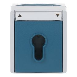 Busch Jäger Jalousie-Schlüsselschalter 2712SLW-53 2polig grau/blaugrün... BJ-2CKA001101A0916 4011395992685 (Abb. 1)