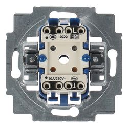 Busch Jäger UP Wipp-Taster 2020US-201 mit 2 Meldekontakten 1polig Schließer 10A... BJ-2CKA001413A0483 4011395045602 (Abb. 1)