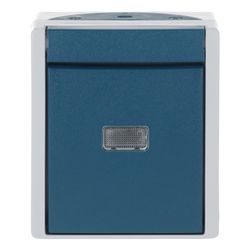Busch Jäger APWG ocean Taster 2621W-53-206 Wechsler grau/blaugrün 1-polig... BJ-2CKA001484A0054 4011395023921 (Abb. 1)