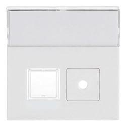 Busch Jäger Abdeckung für Signaltaster 1572CN-84 Einsatz 1520/1 UKZ 2fach mit Besch... BJ-2CKA001582A0348 4011395092682 (Abb. 1)