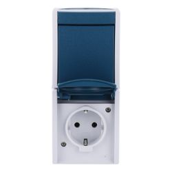 Busch Jäger APWG ocean Kombination 2601/6/20EW-53 Schuko Wechsel senkr grau blaugrü... BJ-2CKA001684A0316 4011395992913 (Abb. 1)