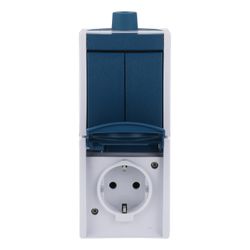 Busch Jäger APWG ocean Kombin. 2601/5/20EW-53-503 Schuko Steckdose mit Wippschalter... BJ-2CKA001684A0324 4011395047156 (Abb. 1)