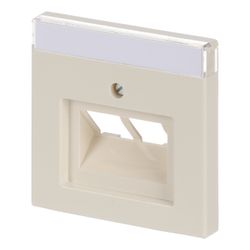 Busch Jäger carat Abdeckung f.UAE 1803-02-82 2fach savanne/ews mit Schrägauslass un... BJ-2CKA001710A3146 4011395995525 (Abb. 1)