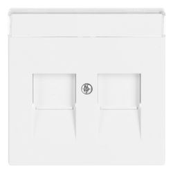 Busch Jäger carat Abdeckung für Modular 1800-84 Jack mit Schriftfeld davos/sws für ... BJ-2CKA001710A3176 4011395996751 (Abb. 1)