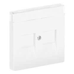 Busch Jäger carat Abdeckung für Modular 1800-84 Jack mit Schriftfeld davos/sws für ... BJ-2CKA001710A3176 4011395996751 (Abb. 1)