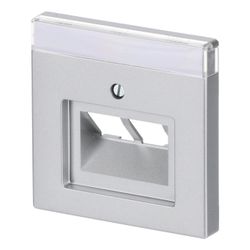 Busch Jäger future linear Abdeckung 1803-02-83 f.UAE 2fach alusilber mit Schrägausl... BJ-2CKA001710A3610 4011395054765 (Abb. 1)