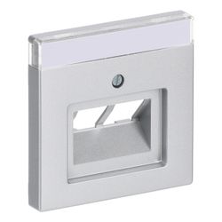 Busch Jäger future linear Abdeckung 1803-02-83 f.UAE 2fach alusilber mit Schrägausl... BJ-2CKA001710A3610 4011395054765 (Abb. 1)