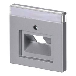 Busch Jäger future linear Abdeckung 1803-83 f.UAE 1fach alusilber mit Schrägauslass... BJ-2CKA001710A3674 4011395074633 (Abb. 1)