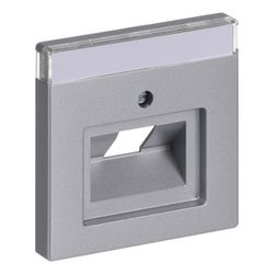 Busch Jäger future linear Abdeckung 1803-83 f.UAE 1fach alusilber mit Schrägauslass... BJ-2CKA001710A3674 4011395074633 (Abb. 1)