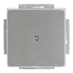Busch Jäger Blindabdeckung 1742-866 Edelstahl mit Tragring... BJ-2CKA001710A3751 4011395086742 (Abb. 1)