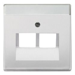 Busch Jäger Abdeckung 1803-02-866 pur Edelstahl für UAE 2fach... BJ-2CKA001710A3764 4011395087817 (Abb. 1)