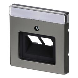 Busch Jäger Abdeckung 1803-02-866 pur Edelstahl für UAE 2fach... BJ-2CKA001710A3764 4011395087817 (Abb. 1)