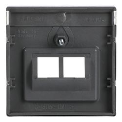 Busch Jäger Abdeckung 1803-02-866 pur Edelstahl für UAE 2fach... BJ-2CKA001710A3764 4011395087817 (Abb. 1)