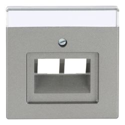 Busch Jäger Abdeckung für UAE 1803-02-803 2fach graumetallic Zentralscheibe mit Bes... BJ-2CKA001710A3853 4011395110492 (Abb. 1)