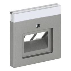 Busch Jäger Abdeckung für UAE 1803-02-803 2fach graumetallic Zentralscheibe mit Bes... BJ-2CKA001710A3853 4011395110492 (Abb. 1)