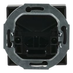 Busch Jäger Zentralscheibe 1749-885 Leitungsauslass schwarz matt mit Tragring und Z... BJ-2CKA001710A3900 4011395127230 (Abb. 1)