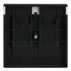 Busch Jäger Zentralscheibe für 2 Modular Jack-Einsätze 1800-885 schwarz matt... BJ-2CKA001710A3910 4011395127346 (Abb. 1)