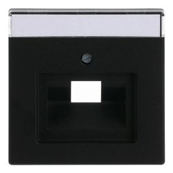 Busch Jäger future linear Abdeckung UAE 1803-885 schwarz matt mit Schrägauslass und... BJ-2CKA001710A3912 4011395127360 (Abb. 1)