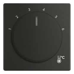 Busch Jäger Zentralscheibe Temperatur 1794 R-885 rund schwarz... BJ-2CKA001710A4205 4011395323205 (Abb. 1)