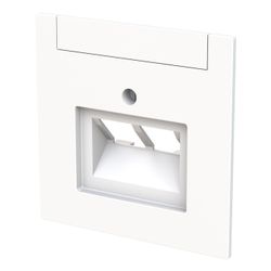 Busch Jäger Zentralscheibe 2-fach UAE 1803-02-44G mit Beschriftungsfeld weiß Busch-... BJ-2CKA001710A4227 4011395328286 (Abb. 1)