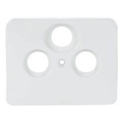 Busch Jäger alpha nea Koax-Abdeckung 1743-03-24G 3Loch alabaster studioweiss hochgl... BJ-2CKA001724A1911 4011395718803 (Abb. 1)