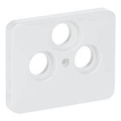 Busch Jäger alpha nea Koax-Abdeckung 1743-03-24G 3Loch alabaster studioweiss hochgl... BJ-2CKA001724A1911 4011395718803 (Abb. 1)