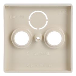 Busch Jäger carat Koax-Abdeckung 1743-82 3Loch savanne/ews... BJ-2CKA001724A2758 4011395995464 (Abb. 1)