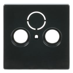 Busch Jäger carat Koax-Abdeckung 1743-81 3Loch anthrazit für Antennensteckdosen... BJ-2CKA001724A4252 4011395056295 (Abb. 1)