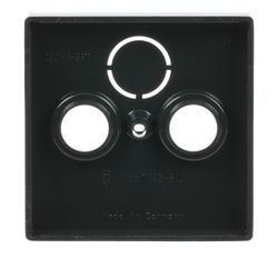 Busch Jäger carat Koax-Abdeckung 1743-81 3Loch anthrazit für Antennensteckdosen... BJ-2CKA001724A4252 4011395056295 (Abb. 1)