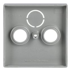 Busch Jäger future linear Koax-Abdeckung 1743-83 3Loch alusilber... BJ-2CKA001724A4262 4011395074725 (Abb. 1)