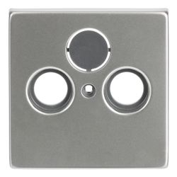 Busch Jäger Koax-Abdeckung 1743-866 3Loch Edelstahl für Radio TV SAT... BJ-2CKA001724A4271 4011395087893 (Abb. 1)