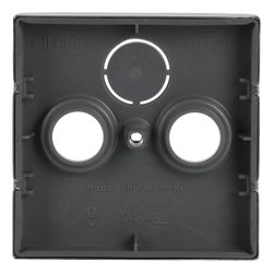 Busch Jäger Koax-Abdeckung 1743-866 3Loch Edelstahl für Radio TV SAT... BJ-2CKA001724A4271 4011395087893 (Abb. 1)