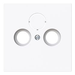 Busch Jäger Zentralscheibe weiß 1743-44G für Antennensteckdose 2/3-fach... BJ-2CKA001724A4432 4011395316986 (Abb. 1)