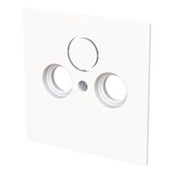 Busch Jäger Zentralscheibe weiß 1743-44G für Antennensteckdose 2/3-fach... BJ-2CKA001724A4432 4011395316986 (Abb. 1)