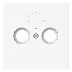 Busch Jäger Zentralscheibe weiß matt 1743-44M für Antennensteckdose 2/3-fach... BJ-2CKA001724A4433 4011395316993 (Abb. 1)