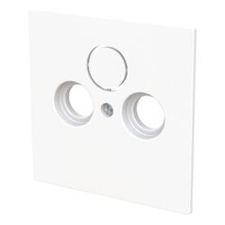 Busch Jäger Zentralscheibe weiß matt 1743-44M für Antennensteckdose 2/3-fach... BJ-2CKA001724A4433 4011395316993 (Abb. 1)
