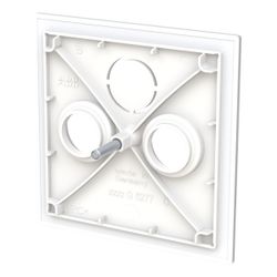 Busch Jäger Zentralscheibe weiß matt 1743-44M für Antennensteckdose 2/3-fach... BJ-2CKA001724A4433 4011395316993 (Abb. 1)