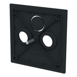Busch Jäger Zentralscheibe schwarz matt 1743-45M für Antennensteckdose 2/3-fach... BJ-2CKA001724A4435 4011395317013 (Abb. 1)