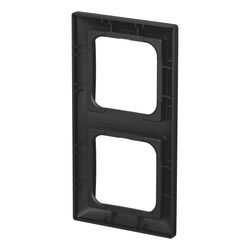 Busch Jäger Abdeckrahmen 2-fach Rahmen 1722-915 Busch-balance SI schwarz matt... BJ-2CKA001725A1569 4011395360101 (Abb. 1)
