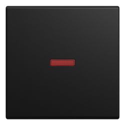 Busch Jäger Wippe mit kleiner roter Kalotte 1789-915 schwarz matt Busch-balance SI... BJ-2CKA001731A4037 4011395360422 (Abb. 1)