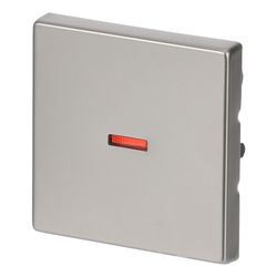 Busch Jäger pur edelstahl Wippe Kontroll 1789-866 Edelstahl mit roter Kalotte... BJ-2CKA001751A2957 4011395086063 (Abb. 1)