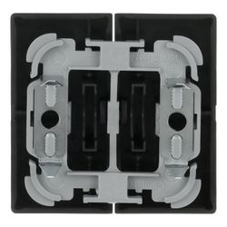 Busch Jäger Wippe für 1785 JA-885 Jalousieschalter/-taster schwarz matt 2-fach... BJ-2CKA001751A3036 4011395129531 (Abb. 1)